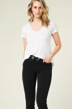 Cheap American Vintage Basic V-Neck T-Shirt Jacksonville | White... | | Little Soho