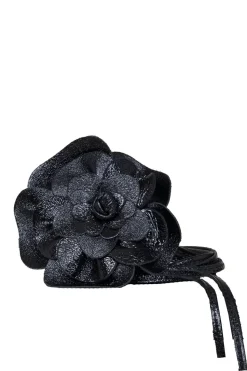 Online Little Soho Belt With Flower Detail Flower | Black... | |