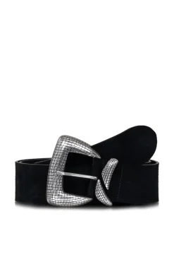 Best Sale Berenice Belt With Silver Colored Buckle Odile | Black... | | Little Soho