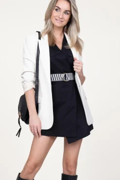 New Kocca Belted Poplin Dress Relmarr | Black... | | Little Soho