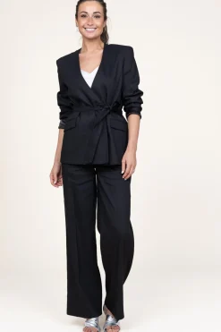 Cheap Dante 6 Blazer In Linen Blend Sera | Black... | | Little Soho