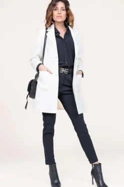 Best STUDIO AR Blazer Jacket In Wool Blend Moya | Natural... | | Little Soho