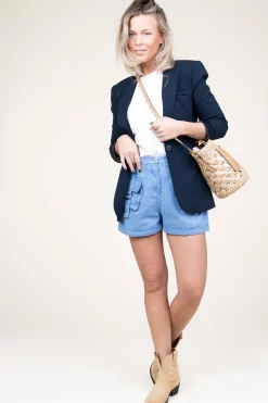 Shop Copenhagen Muse Blazer Tailor | Blue... | | Little Soho