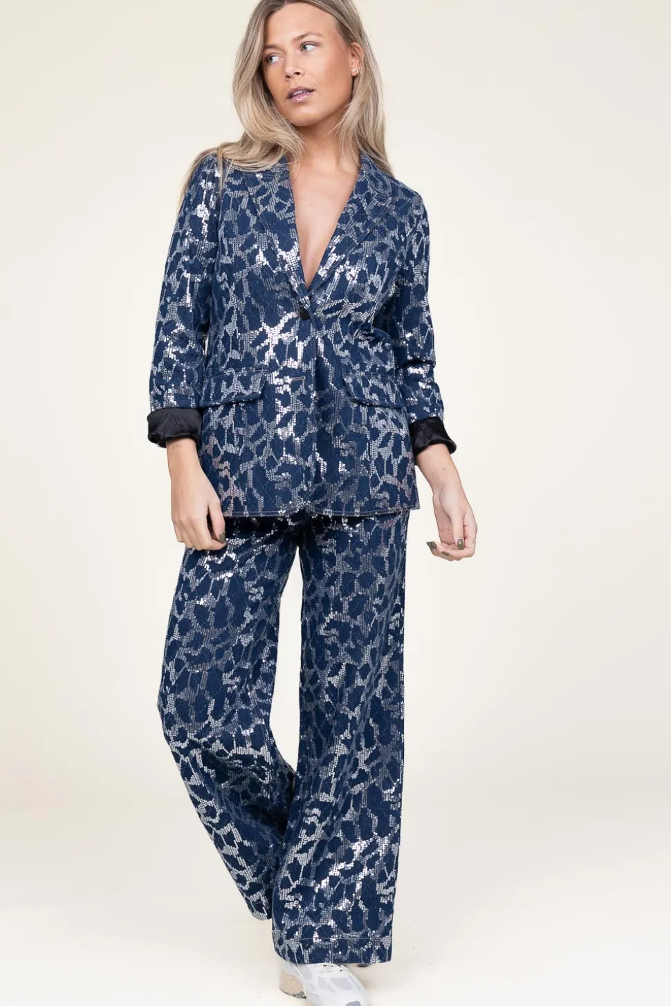 Sale Co'Couture Blazer With Sequins Segal | Blue... | | Little Soho