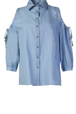 New Liu Jo Blouse Met Open Schouders Hole | Blue... | | Little Soho