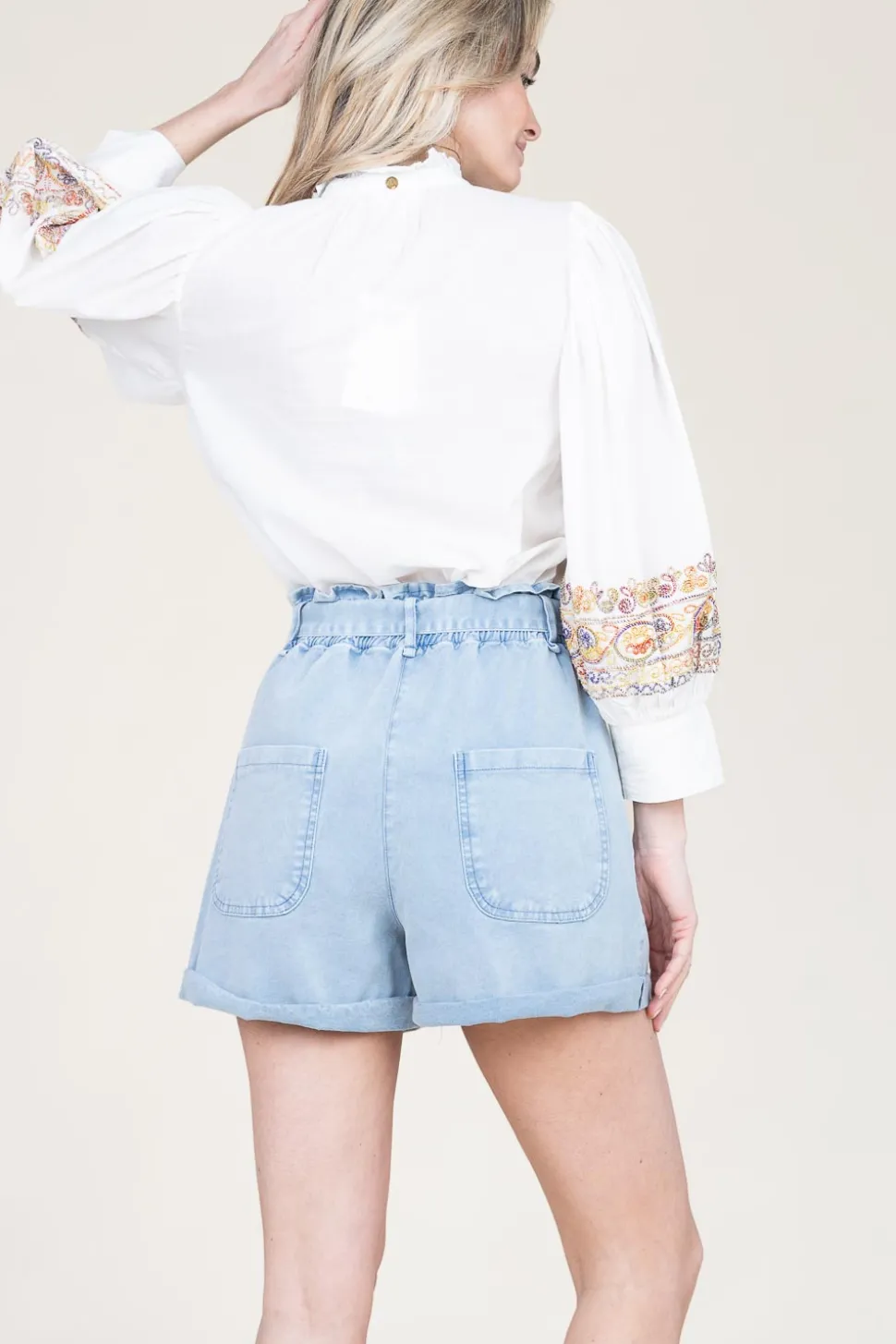 Flash Sale Antik Batik Blouse With Colored Embroidery Neil | White... | | Little Soho