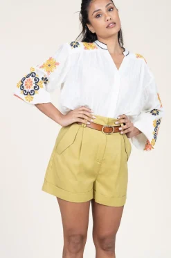 Flash Sale Stella Forest Blouse With Embroidery Valentina | Natural... | | Little Soho