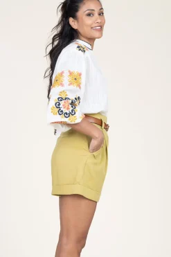 Flash Sale Stella Forest Blouse With Embroidery Valentina | Natural... | | Little Soho