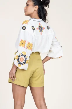 Flash Sale Stella Forest Blouse With Embroidery Valentina | Natural... | | Little Soho