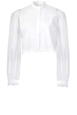 Best Sale Twinset Blouse With Lace Details Myra | White... | | Little Soho