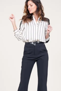 Store Kocca Blouse With Lace Sleeves Roxana | White... | | Little Soho