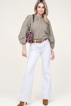 Cheap Aaiko Blouse With Openwork Details Paiva | Green... | | Little Soho