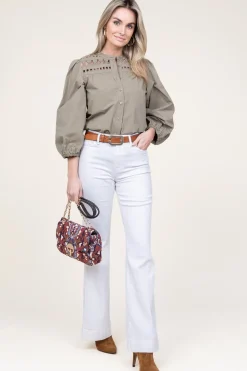 Cheap Aaiko Blouse With Openwork Details Paiva | Green... | | Little Soho