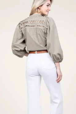 Cheap Aaiko Blouse With Openwork Details Paiva | Green... | | Little Soho