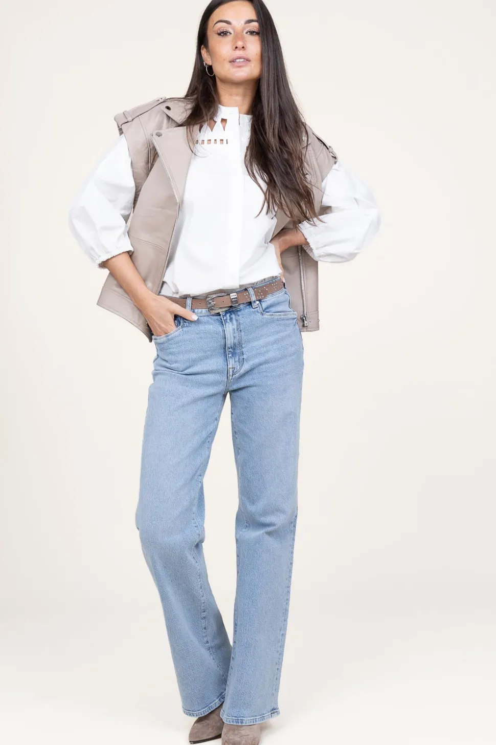 Flash Sale Aaiko Blouse With Openwork Details Paiva | Natural... | | Little Soho