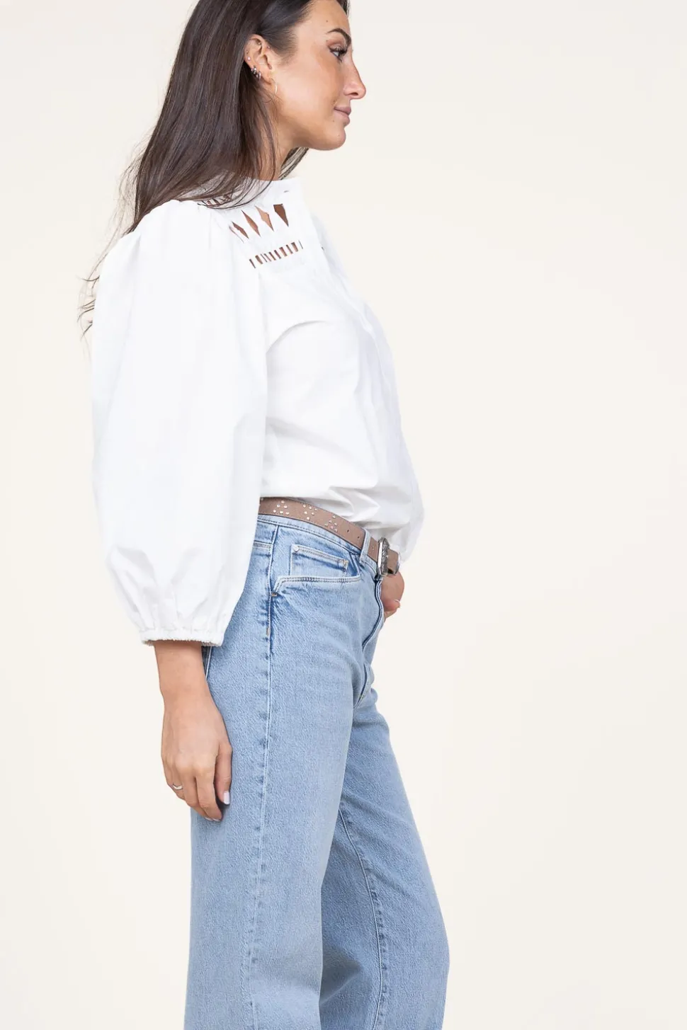 Flash Sale Aaiko Blouse With Openwork Details Paiva | Natural... | | Little Soho