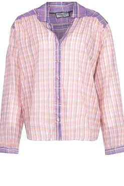 Store Berenice Blouse With Print Cool Spring | Pink... | | Little Soho