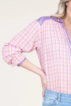 Store Berenice Blouse With Print Cool Spring | Pink... | | Little Soho