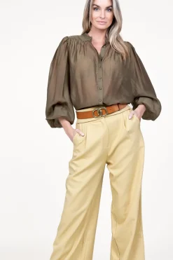 Shop Aaiko Blouse Zoya | Green... | | Little Soho