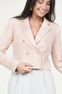 Sale Twinset Boucle Blazer With Lurex Lilly | Pink... | | Little Soho