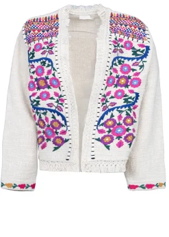 Hot Louizon Boucle Jacket With Embroidery Orence | Natural... | | Little Soho