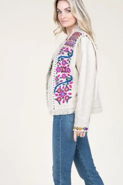 Hot Louizon Boucle Jacket With Embroidery Orence | Natural... | | Little Soho