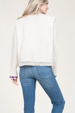 Hot Louizon Boucle Jacket With Embroidery Orence | Natural... | | Little Soho