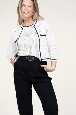 Hot Suncoo Boucle Openwork Cardigan Giany | Natural... | | Little Soho