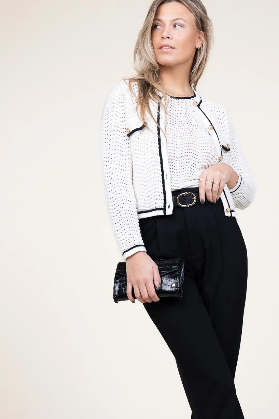 Hot Suncoo Boucle Openwork Cardigan Giany | Natural... | | Little Soho