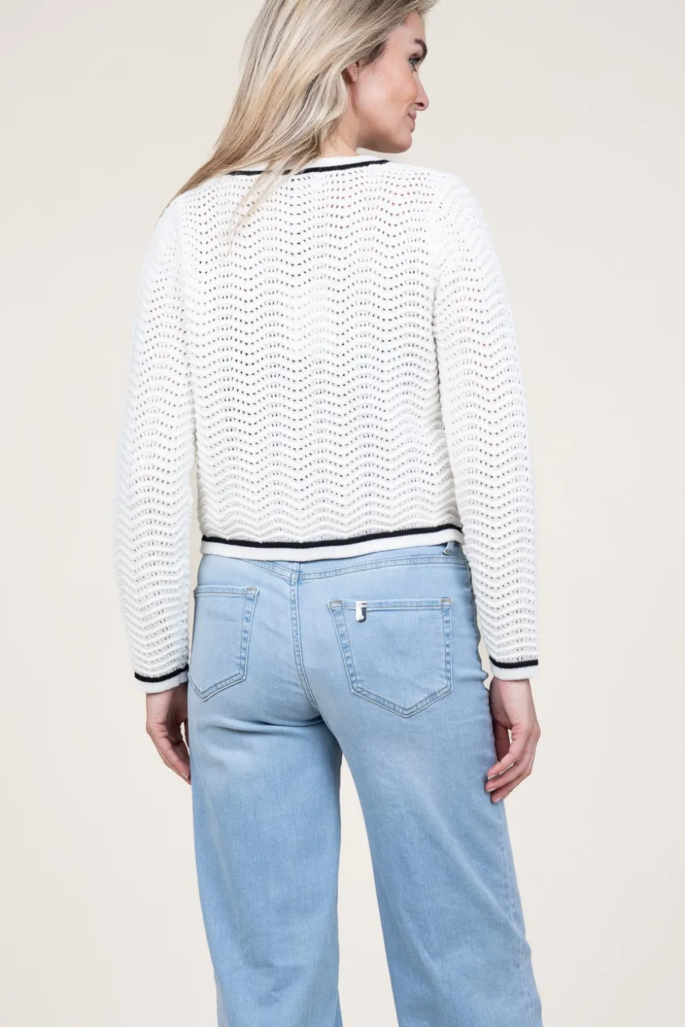 Hot Suncoo Boucle Openwork Cardigan Giany | Natural... | | Little Soho