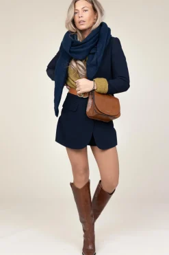 Store Little Soho Boucle Scarf Aria | Navy Blue... | |