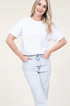 Shop American Vintage Boxy T-Shirt Fizvalley | White... | | Little Soho