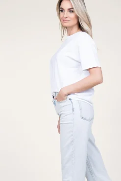 Shop American Vintage Boxy T-Shirt Fizvalley | White... | | Little Soho