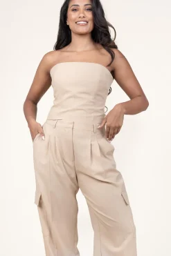 New Herskind Bustier Top With Zipper Cosima | Beige... | | Little Soho