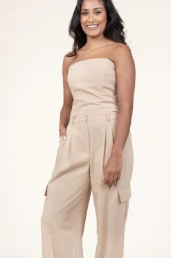 New Herskind Bustier Top With Zipper Cosima | Beige... | | Little Soho