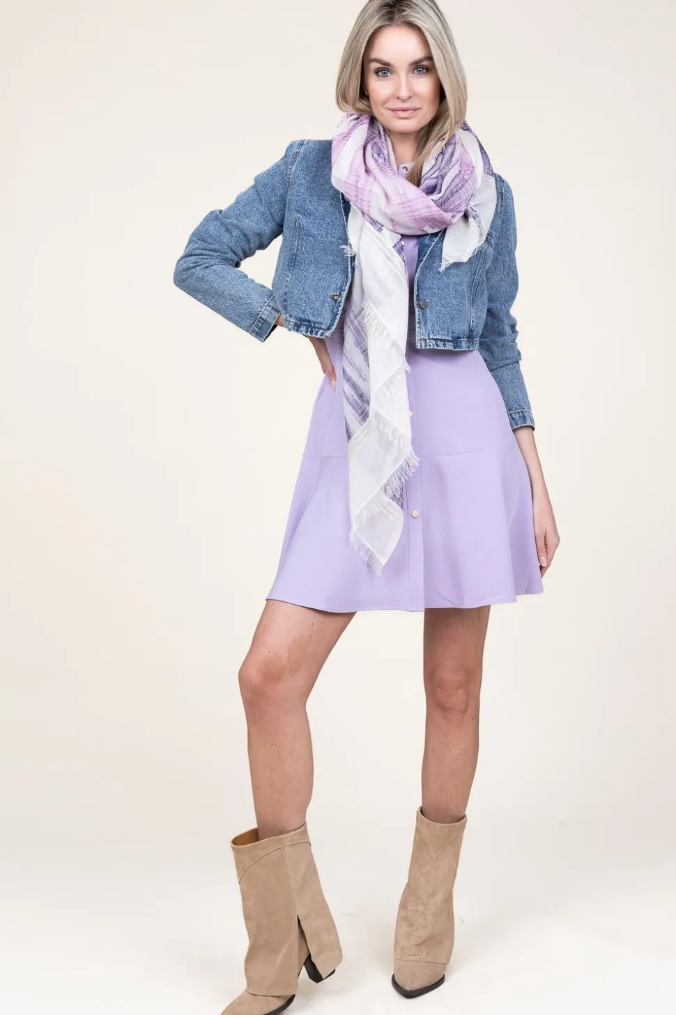 Sale Suncoo Button-Down Dress Coline | Purple... | | Little Soho