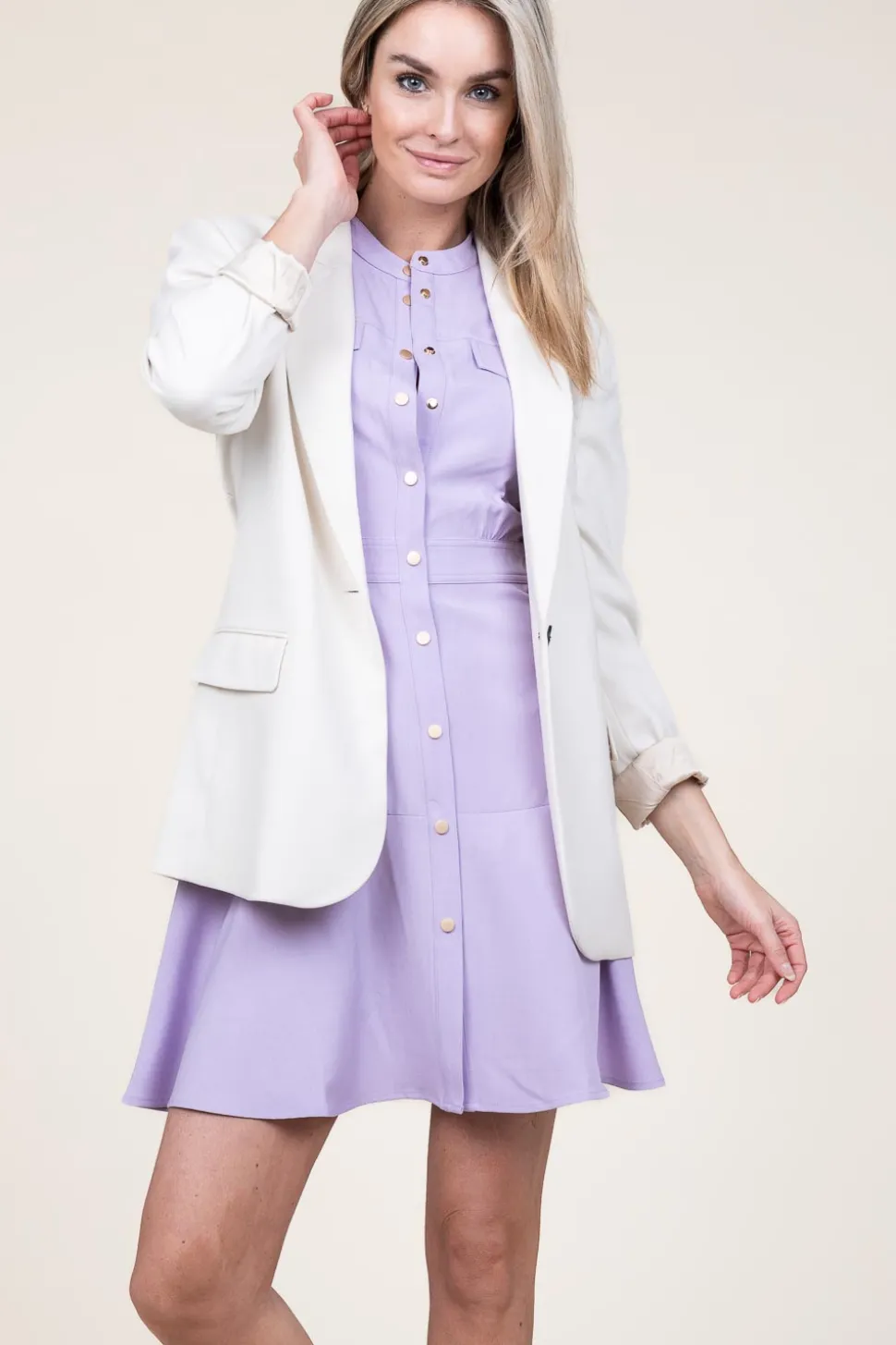 Sale Suncoo Button-Down Dress Coline | Purple... | | Little Soho