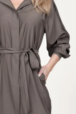 New Second Female Button-Through Dress Mazar | Green... | | Little Soho