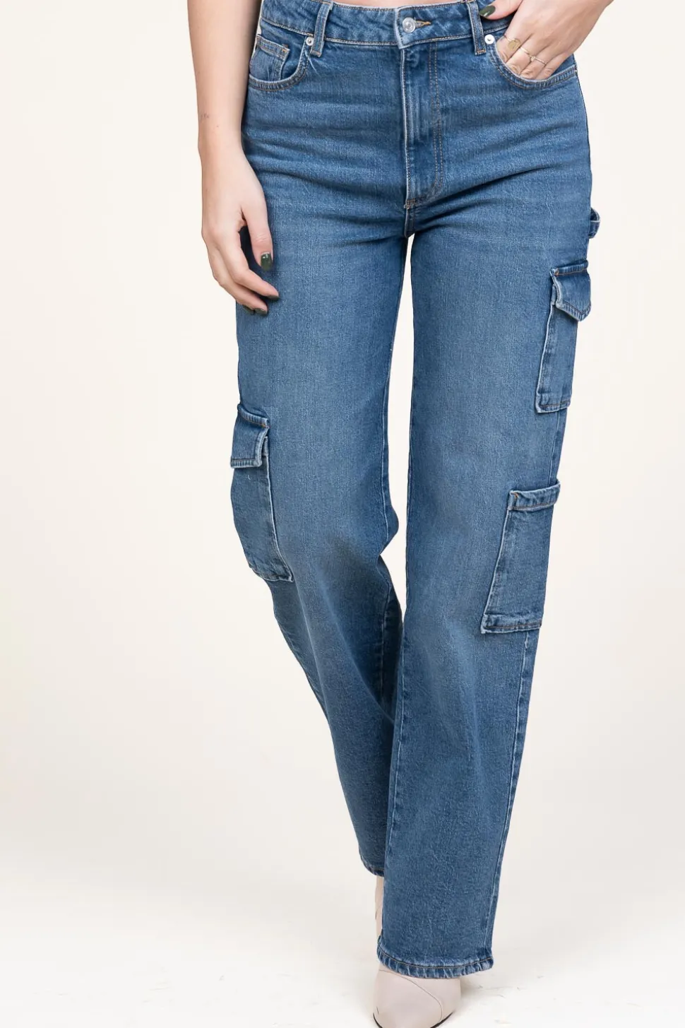 Cheap ba&sh Cargo Jeans Loig | Blue... | | Little Soho