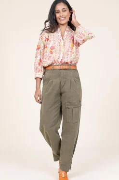 Store ba&sh Cargo Pants Maroon | Green... | | Little Soho