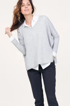 Clearance Absolut Cashmere Cashmere Sweater Camille | Grey... | | Little Soho