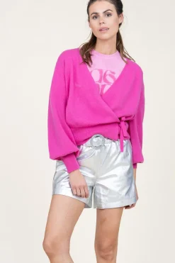 Online Absolut Cashmere Cashmere Wrap Sweater Belinda | Pink... | | Little Soho