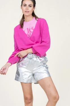 Online Absolut Cashmere Cashmere Wrap Sweater Belinda | Pink... | | Little Soho