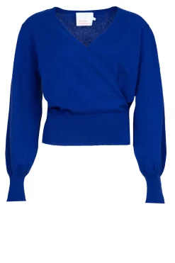 Flash Sale Absolut Cashmere Cashmere Wrap Sweater Belinda | Blue... | | Little Soho