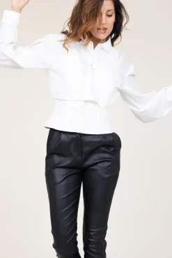 Cheap Mes Demoiselles Cotton Blouse With Corset Detail Vicotoire | White... | | Little Soho