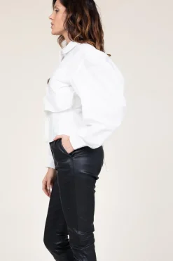 Cheap Mes Demoiselles Cotton Blouse With Corset Detail Vicotoire | White... | | Little Soho