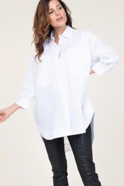 Shop Co'Couture Cotton Blouse With Pockets Cotton | White... | | Little Soho
