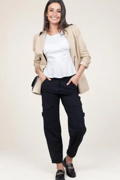 New Mes Demoiselles Cotton Bustier Wrap Top Vera | White... | | Little Soho