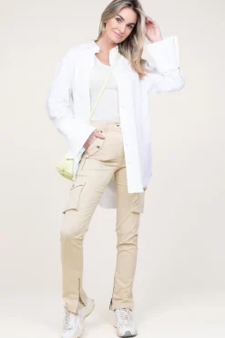 Fashion Patrizia Pepe Cotton Cargo Pants Jill | Beige... | | Little Soho