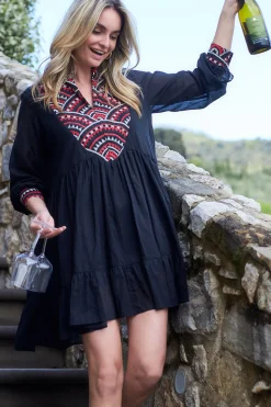 Sale Greek Archaic Kori Cotton Dress Alexa | Black... | | Little Soho